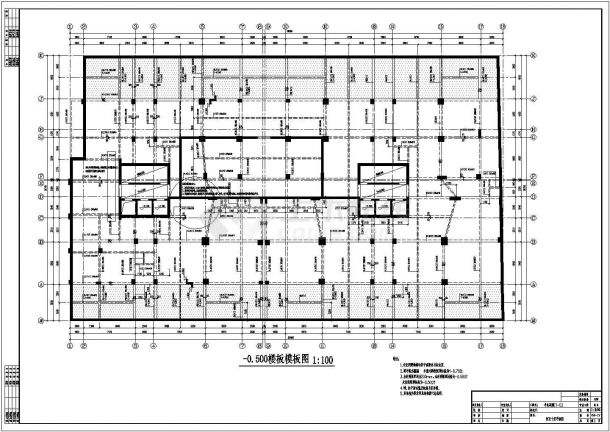 某地27层框架剪力墙结构住宅楼全套结构施工图-图一