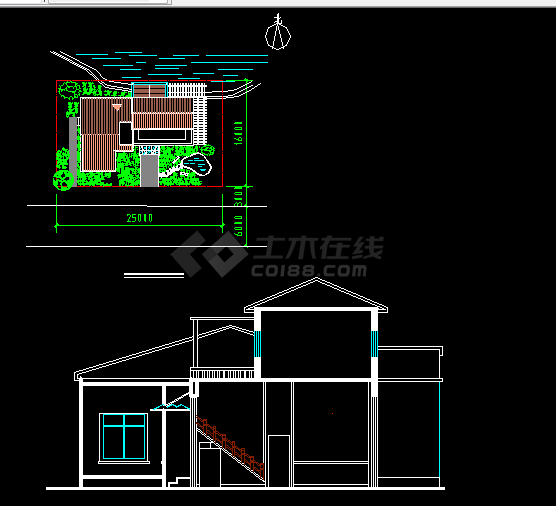 某咖啡厅设计方案及施工全套CAD图纸-图二