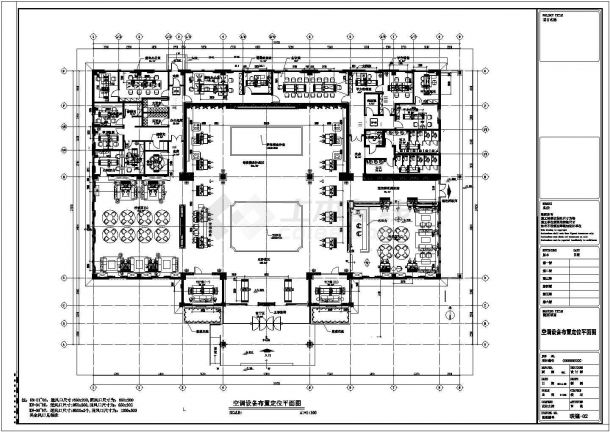 郑州售楼处多联空调加新风系统设计施工图-图一