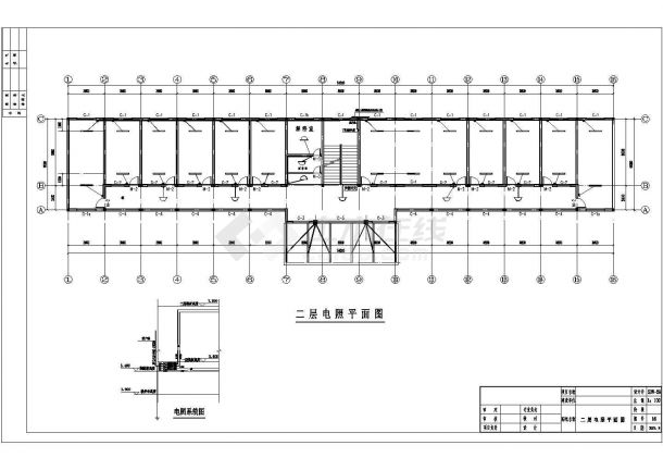 【安徽】两层砖混结构收费站建筑、结构cad施工图-图二