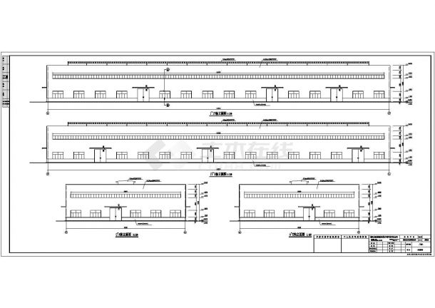 衢州市某双坡双跨单层轻型门式钢架厂房施工图（带天窗）-图一
