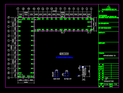 某公司工程CAD平面设计施工布置图-图二