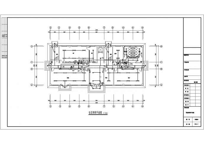 某公司四层综合楼电气设计全套施工图_图1