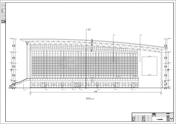 南方某地区高中体育馆建筑设计方案图-图二