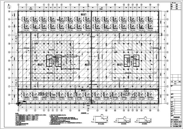 银川市金凤区25层框架-核心筒结构全套结构施工图（含建筑、结构、暖、电专业）-图一