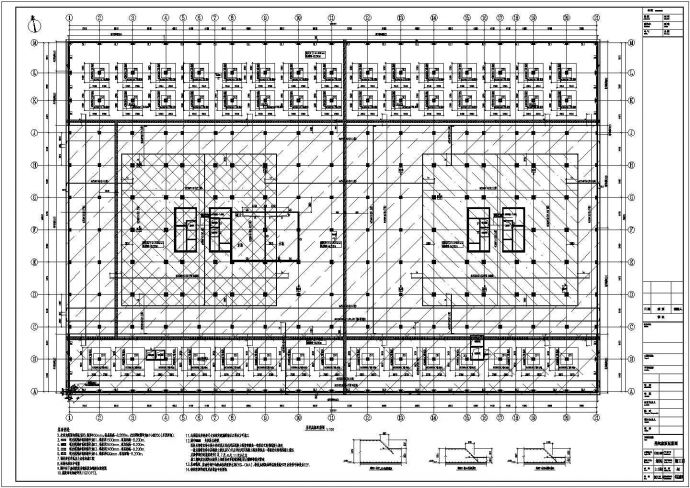 银川市金凤区25层框架-核心筒结构全套结构施工图（含建筑、结构、暖、电专业）_图1