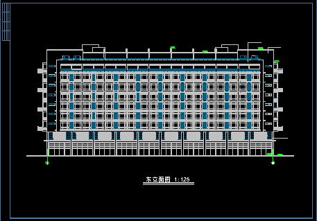 小高层单身公寓方案设计CAD详情图-图二