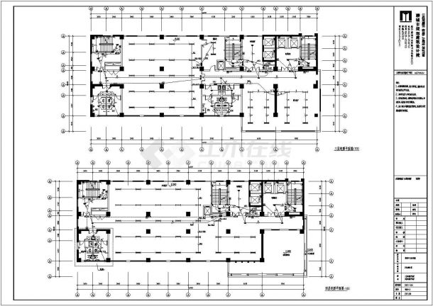 某监督大厦建筑电气设计图纸全套。-图二