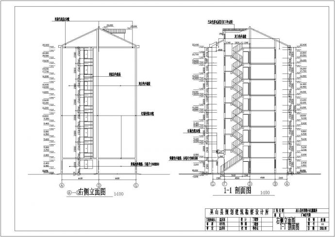 某地区8层砌体结构住宅楼建筑设计施工图_图1
