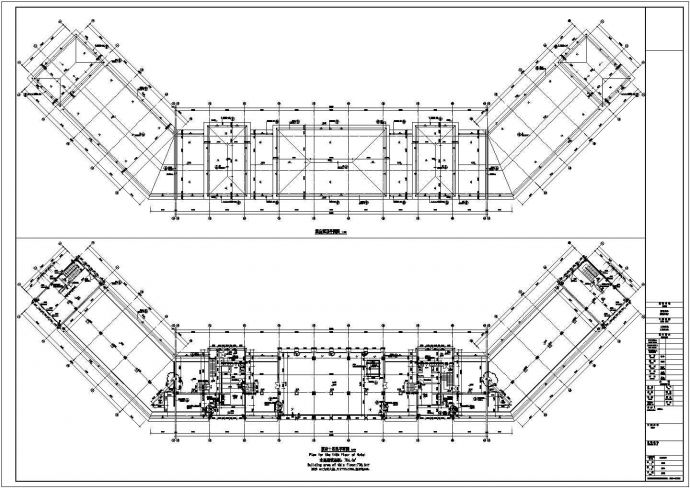 某地区十四层框架剪力墙结构五星级酒店建筑设计方案图纸_图1