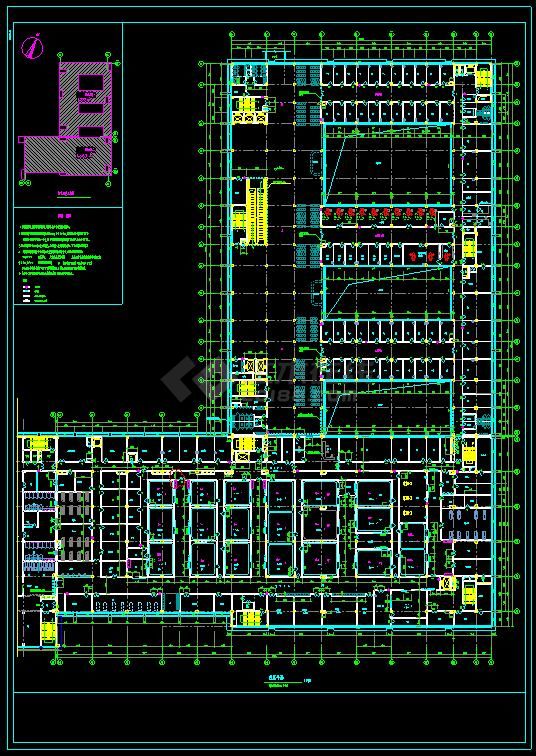 [浙江]某大学医学院附属儿童医院滨江扩建工程-儿童医院门诊医技楼建筑cad设计施工图(含设计说明）-图二