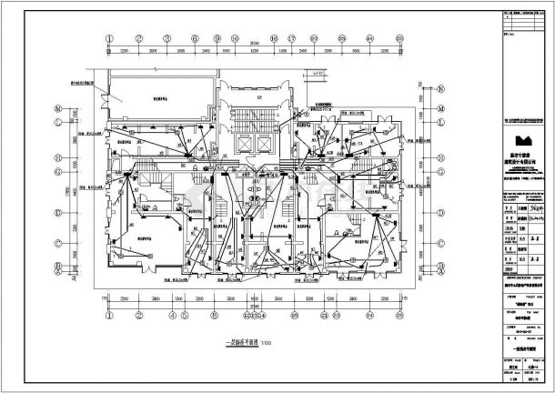 某二十一层商住楼电气全套施工图纸-图二