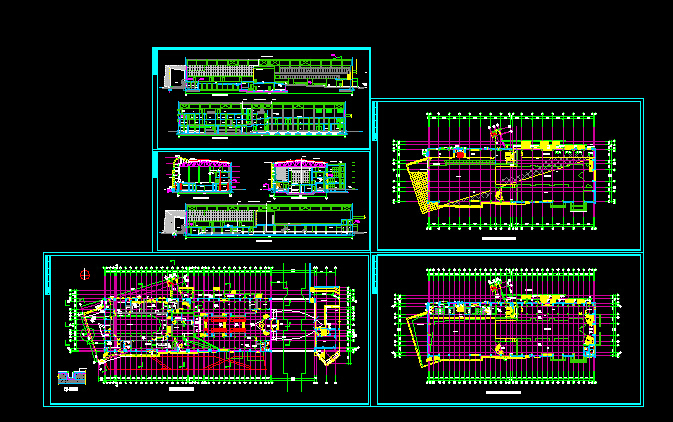 某中海会所建筑施工设计CAD详图_图1