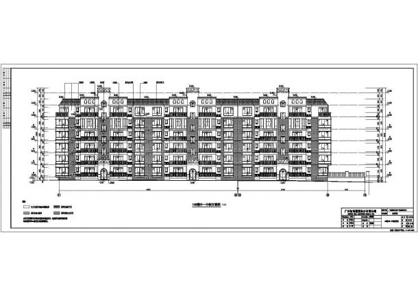 南方某地区7层住宅楼建筑设计施工图-图一