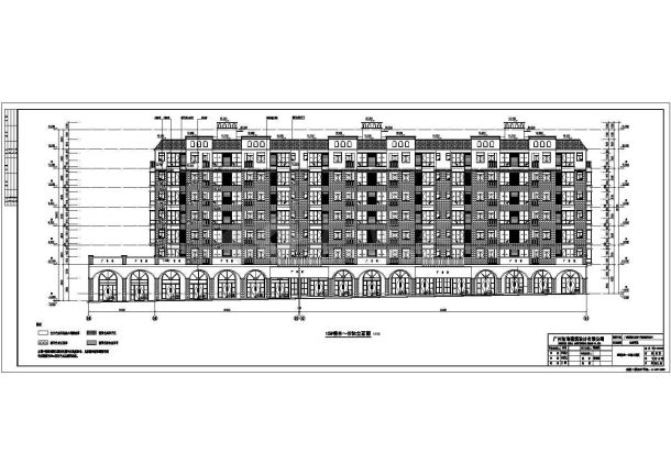 南方某地区7层住宅楼建筑设计施工图-图二