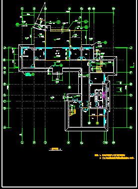 某市三层卫生院建筑设计CAD方案平面图纸-图二
