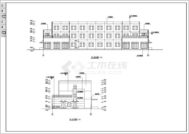 【青岛】某三层框架结构办公楼建筑结构施工图-图一