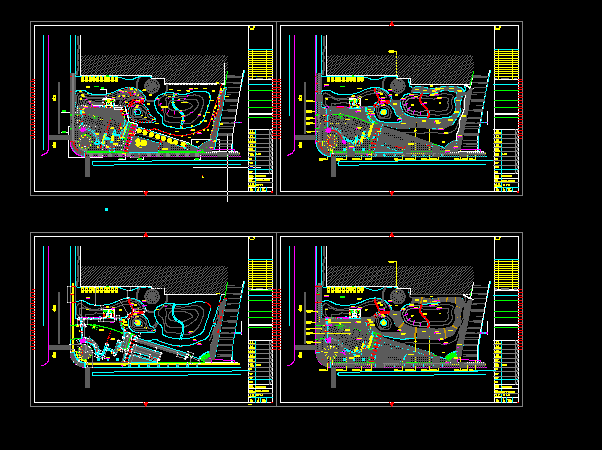 公园广场建筑方案设计全套CAD平面图_图1