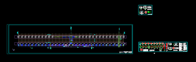 某铁路站台钢结构CAD平面设计图_图1