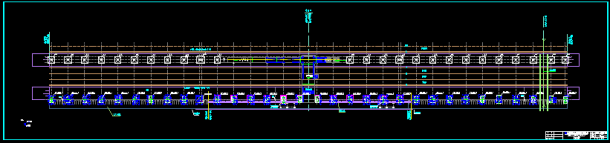 某铁路站台钢结构CAD平面设计图-图二