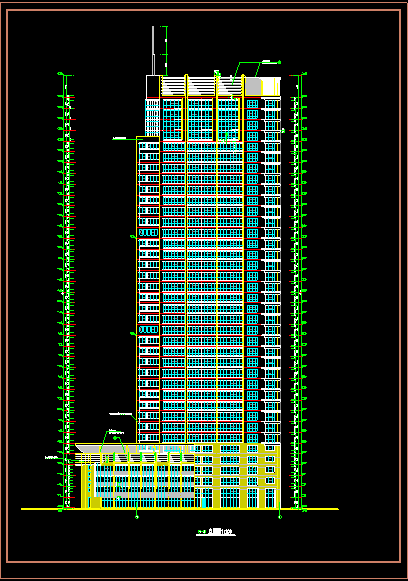 高层住宅楼建筑平立面结构设计cad大样施工方案图-图二