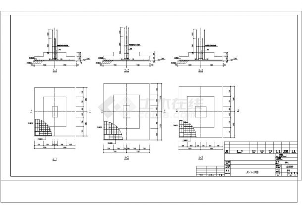 某地砼框架(轻钢屋面)厂房结构施工图-图二