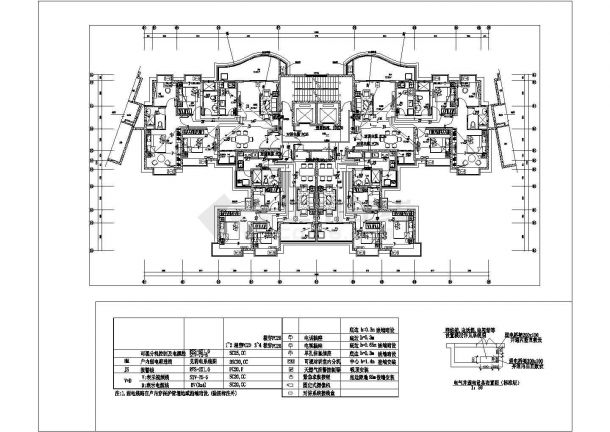 【四川】某小区32层住宅楼带幼儿园大型项目电气弱电系统施工图，共87张（带地下室）-图二