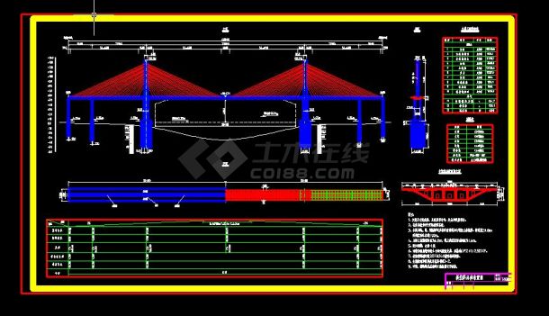 整合五套桥梁详细毕业设计CAD图纸-图二