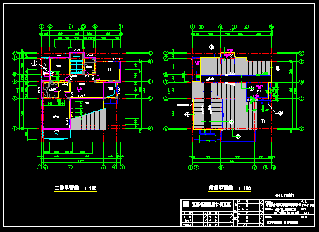 坡屋顶别墅建筑caD设计详细施工图-图二
