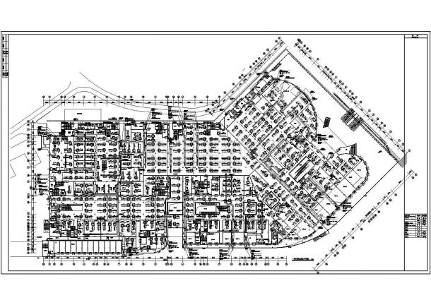 【四川】某四层商场水冷螺杆机组中央空调图纸-图二