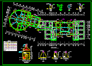 某三层烟厂招待所框架结构CAD平面设计图-图二
