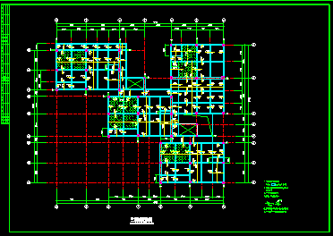 某小区幼儿园框架结构CAD平面施工图-图二