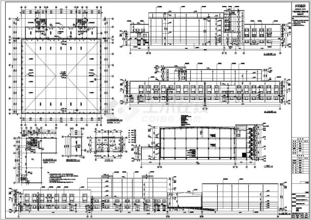某海鲜厂三层加工车间建筑设计施工图-图二