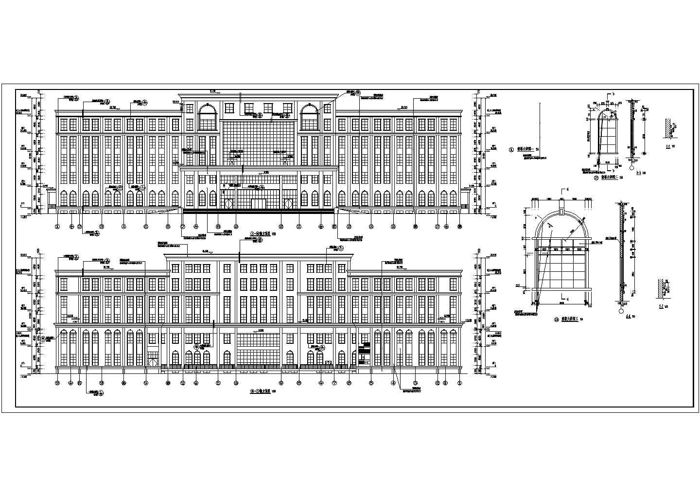 某公司五层框架结构办公楼建筑设计施工图