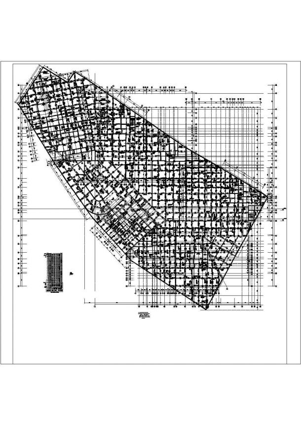 广西某18层框支剪力墙结构住宅结构施工图-图一