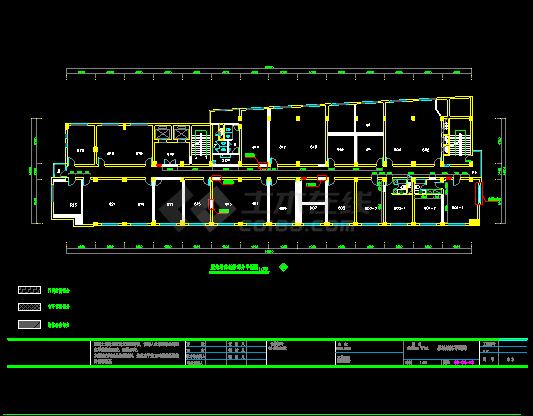 办公空间装修施工设计CAD方案图（含效果）-图二