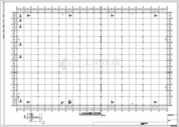 某地21m、24m大跨度排架结构厂房施工图-图二