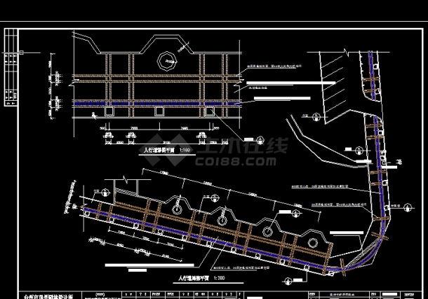 新开河街头绿地设计方案全套CAD图纸-图二