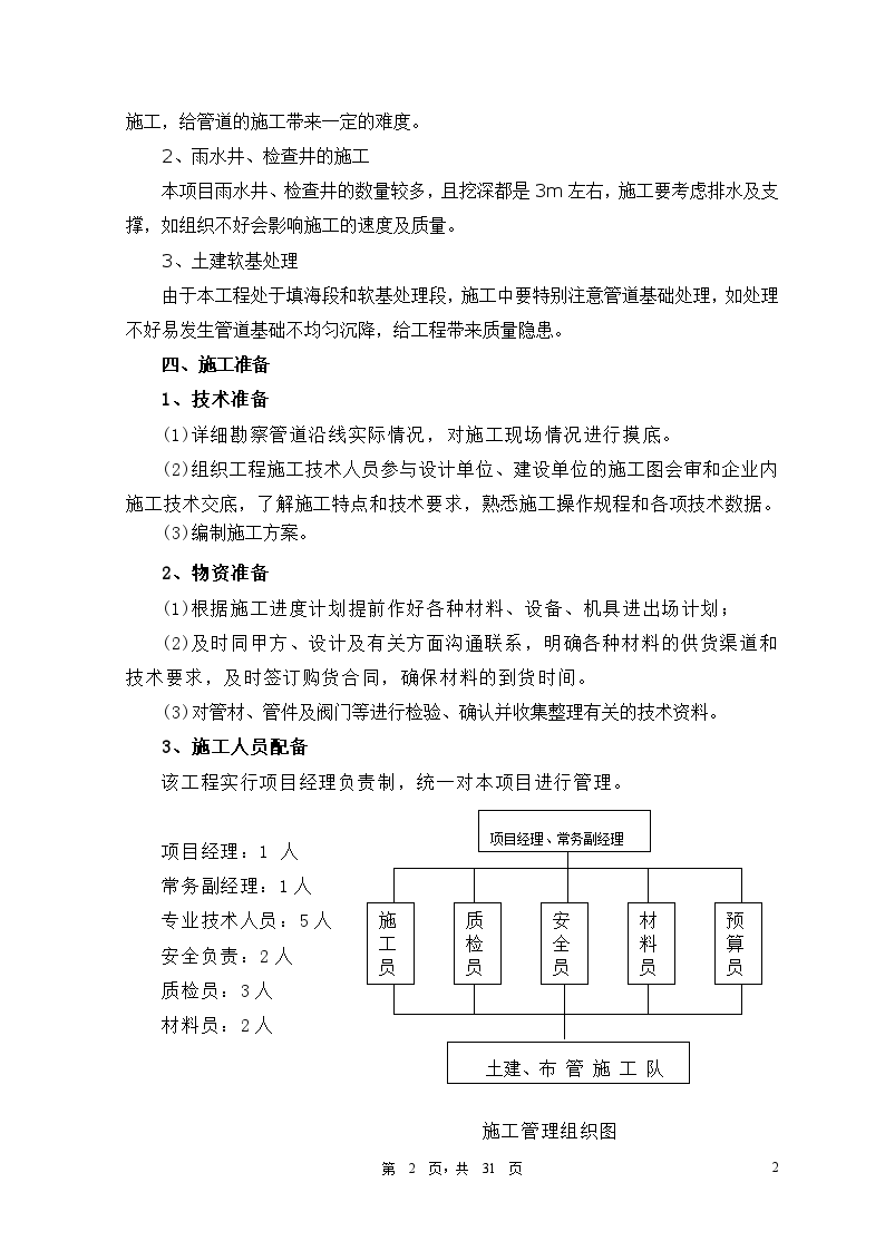 天津工业区排水管道施工方案-图二