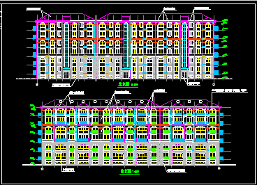 某异形柱框架结构住宅楼CAD建筑设计全套图-图二