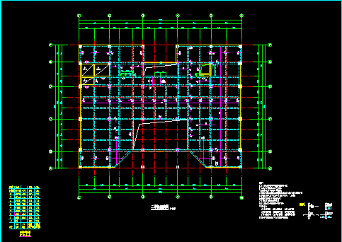 某劳动局办公楼框架结构CAD建筑设计施工图-图二