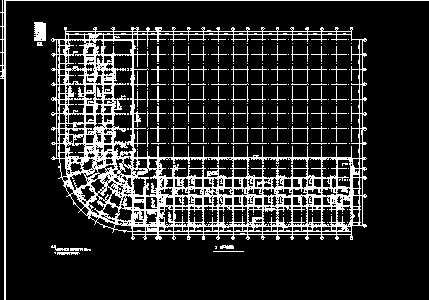 全套框架结构设计CAD建筑施工图纸-图二