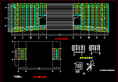某地区教学楼建筑CAD结构设计施工图纸-图二