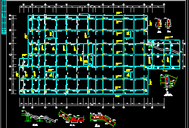 某市底层为商场的多层住宅楼结构CAD建筑设计图-图二