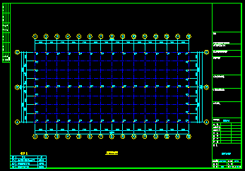 钢结构厂房建筑cad平面设计方案图-图二