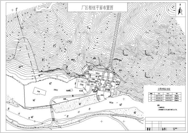 某厂房电站结构平面布置图（技术施工阶段）-图一