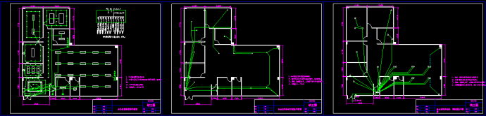 某多层办公室照明插座网线设计平面图_图1
