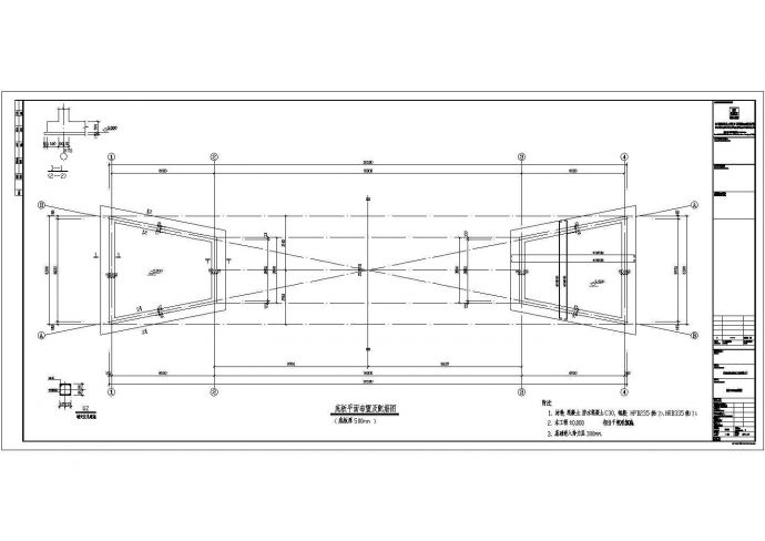 盘锦市框剪力墙结构大门结构设计方案图_图1