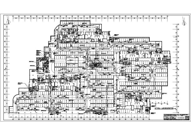 河南郑州市某小区地下车库全套设计施工图纸（包含水暖电等）-图一