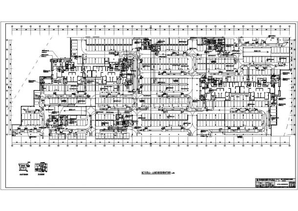 河南郑州市某小区地下车库全套设计施工图纸（包含水暖电等）-图二